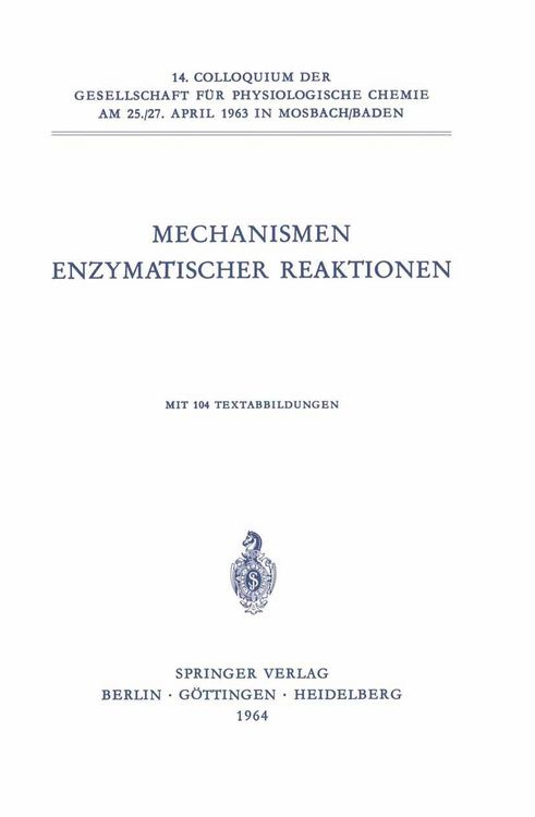 Produktbild: Mechanismen Enzymatischer Reaktionen
