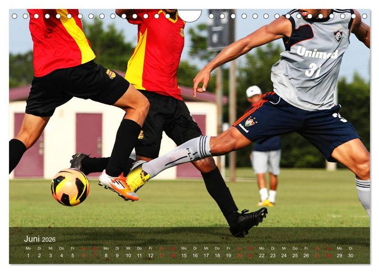Produktbild: Leidenschaft Fu&szlig;ball (Wandkalender 2026 DIN A4 quer), CALVENDO Monatskalender