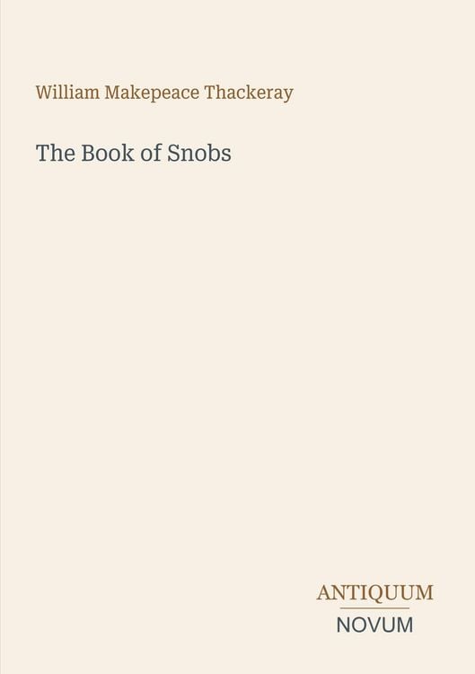 Produktbild: The Book of Snobs