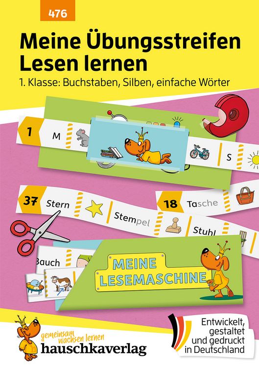 Produktbild: Meine &Uuml;bungsstreifen Lesen lernen &ndash; 1. Klasse: Buchstaben, Silben, einfache W&ouml;rter