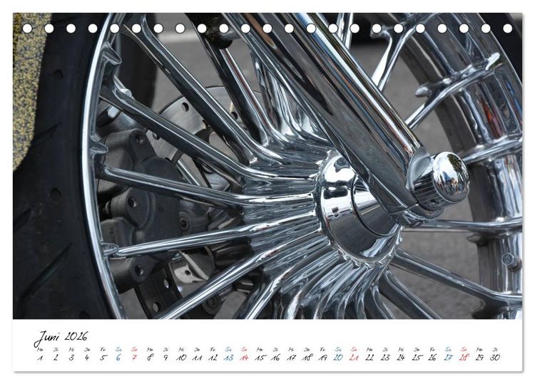 Produktbild: Harley Davidson - Details einer Legende (Tischkalender 2026 DIN A5 quer), CALVENDO Monatskalender