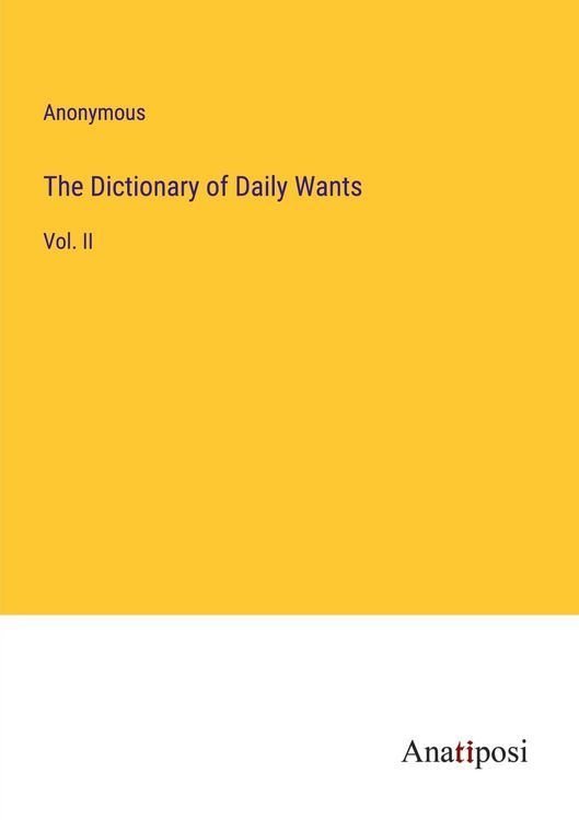 Produktbild: The Dictionary of Daily Wants