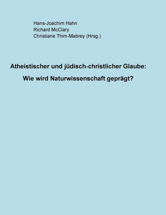 Produktbild: Atheistischer und j&uuml;disch-christlicher Glaube: