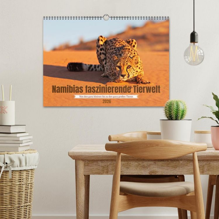 Produktbild: Namibias faszinierende Tierwelt (Wandkalender 2026 DIN A3 quer), CALVENDO Monatskalender