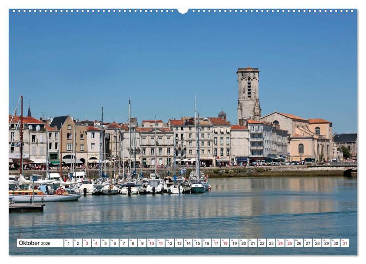 Produktbild: Ein Sommer in La Rochelle vom Frankfurter Taxifahrer Petrus Bodenstaff (Wandkalender 2026 DIN A2 quer), CALVENDO Monatskalender
