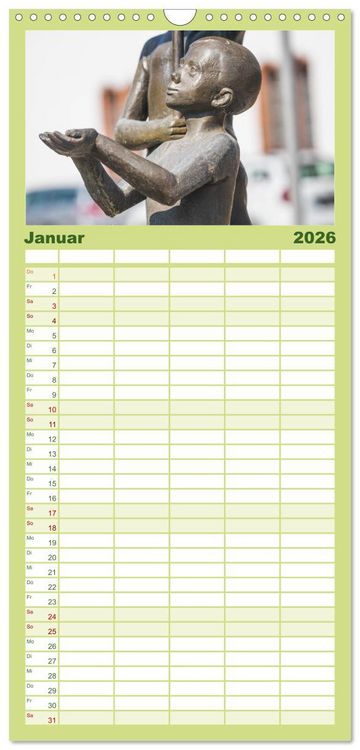 Produktbild: Familienplaner 2026 - Domstadt F&uuml;rstenwalde Spree mit 5 Spalten (Wandkalender, 21 x 45 cm) CALVENDO