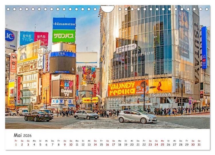 Produktbild: Unterwegs in Japan (Wandkalender 2026 DIN A4 quer), CALVENDO Monatskalender