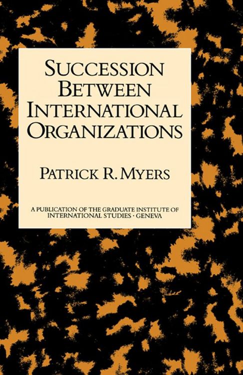 Produktbild: Succession Between International Organizations