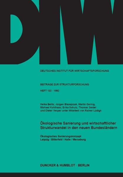 Produktbild: &Ouml;kologische Sanierung und wirtschaftlicher Strukturwandel in den neuen Bundesl&auml;ndern.