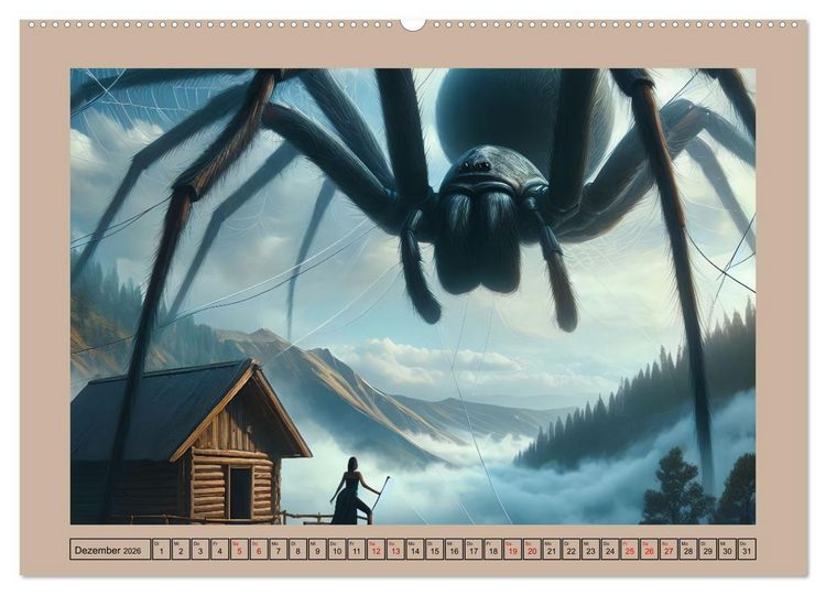 Produktbild: Im Reich der Riesenspinnen (Wandkalender 2026 DIN A2 quer), CALVENDO Monatskalender