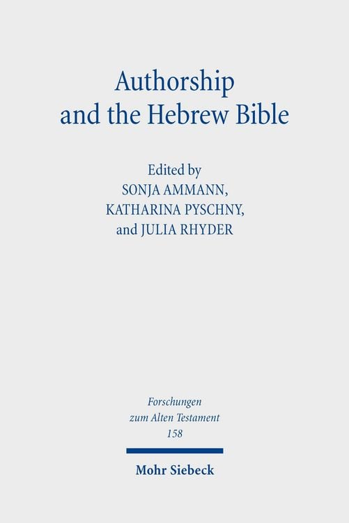 Produktbild: Authorship and the Hebrew Bible