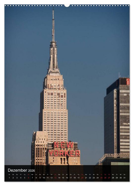 Produktbild: New York (hochwertiger Premium Wandkalender 2026 DIN A2 hoch), Kunstdruck in Hochglanz