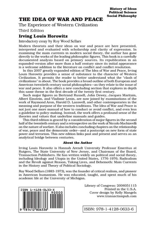 Produktbild: The Idea of War and Peace