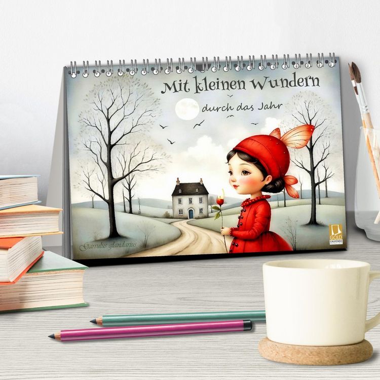 Produktbild: Mit kleinen Wundern durch das Jahr (Tischkalender 2026 DIN A5 quer), CALVENDO Monatskalender