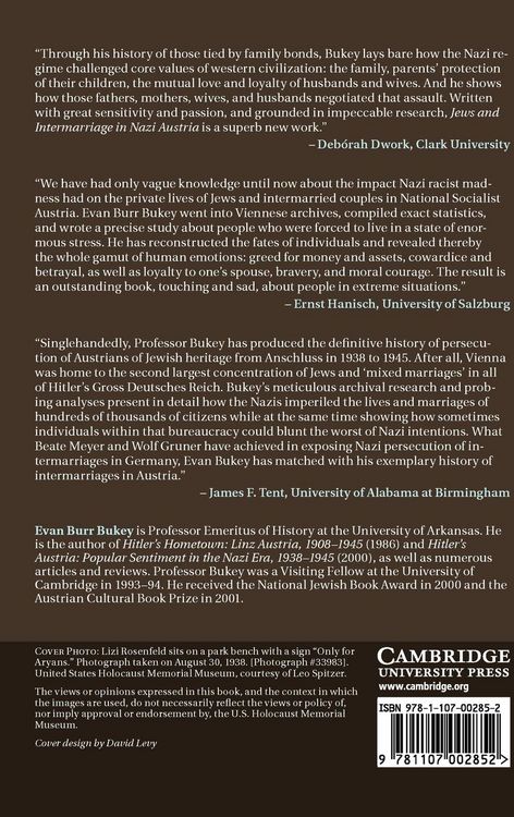 Produktbild: Jews and Intermarriage in Nazi Austria