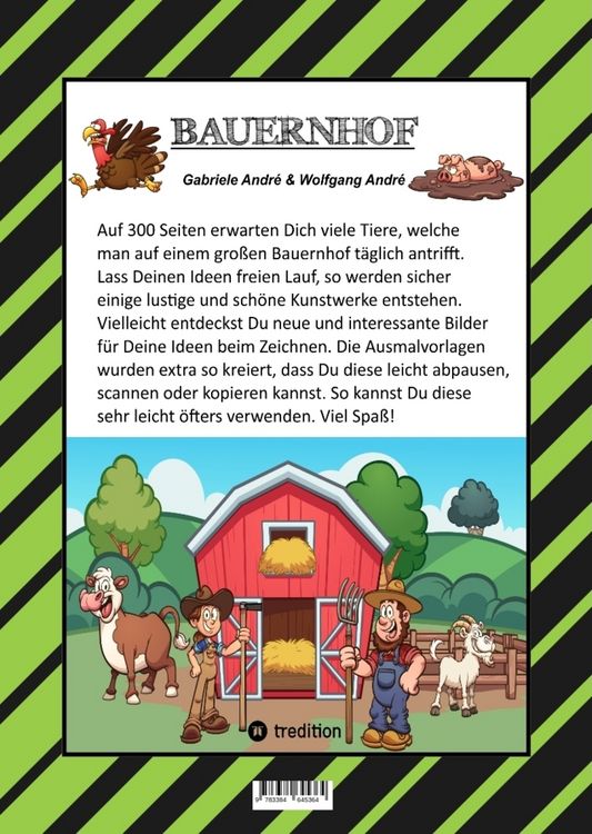 Produktbild: MEGA MALBUCH - LUSTIGE MOTIVE - K&Uuml;HE - RINDER - SCHWEINE - H&Uuml;HNER - HASEN - ENTEN - BAUERN - TRAKTOREN - V&Ouml;GEL - INSEKTEN - GEM&Uuml;SE - PFLANZEN