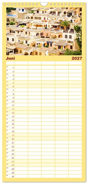 Produktbild: Familienplaner 2027 - Mallorca Meine Liebe mit 5 Spalten (Wandkalender, 21 x 45 cm) CALVENDO