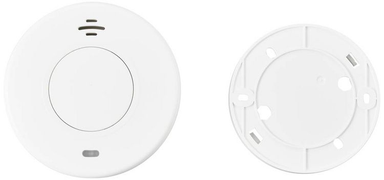 Produktbild: Sygonix EN14604 Rauchwarnmelder inkl. 10 Jahres-Batterie batteriebetrieben (&Oslash; x T) 105 mm x 36 mm