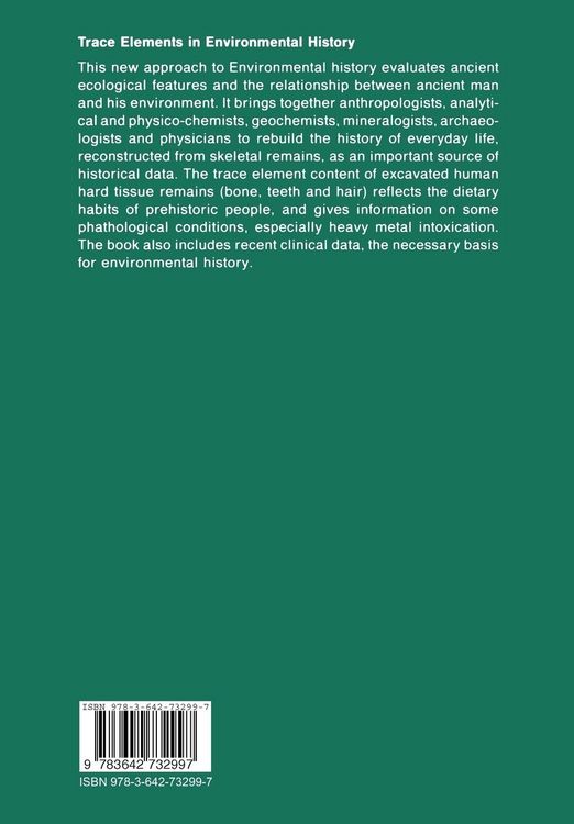 Produktbild: Trace Elements in Environmental History