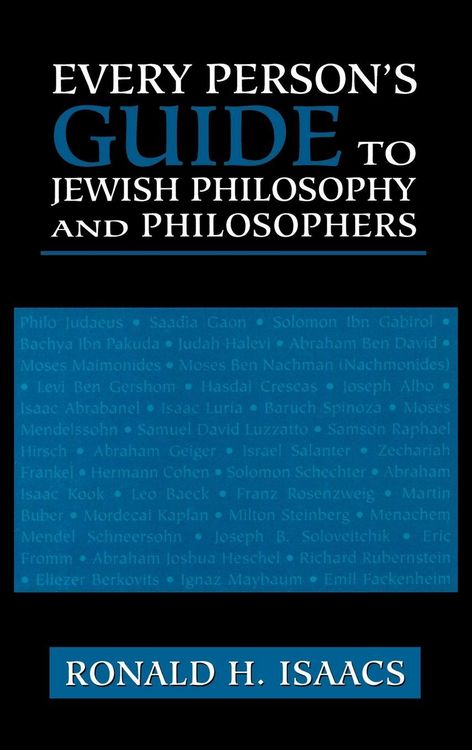Produktbild: Every Person's Guide to Jewish Philosophy and Philosophers