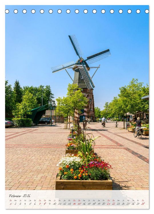 Produktbild: Papenburg. L&auml;ngste Fehnkolonie Deutschlands (Tischkalender 2026 DIN A5 hoch), CALVENDO Monatskalender