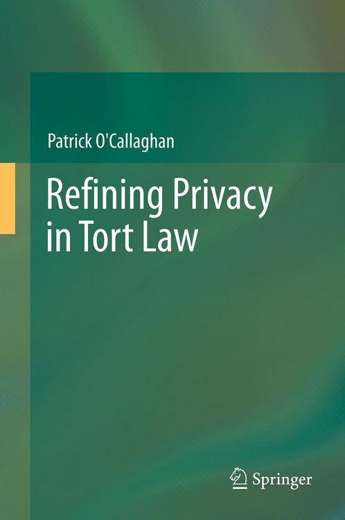 Produktbild: Refining Privacy in Tort Law