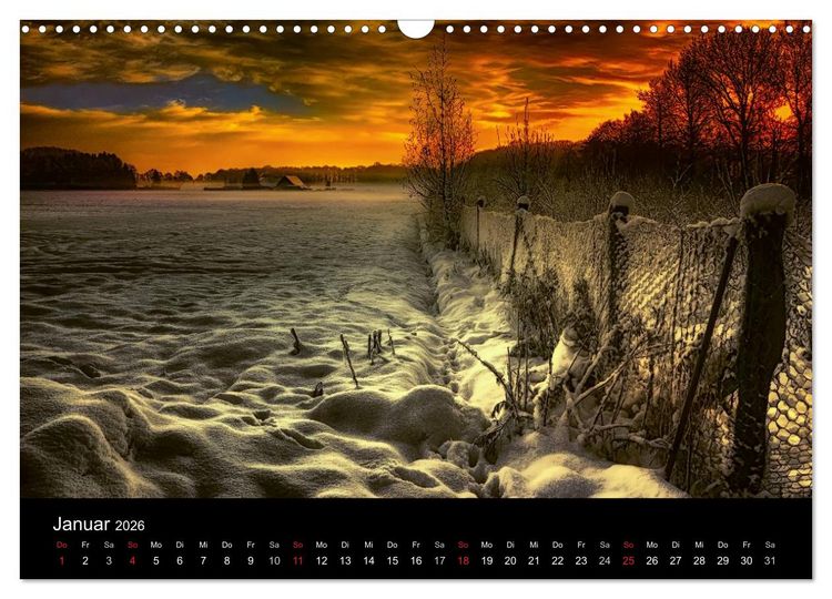 Produktbild: Die Farben des Niederrheins (Wandkalender 2026 DIN A3 quer), CALVENDO Monatskalender