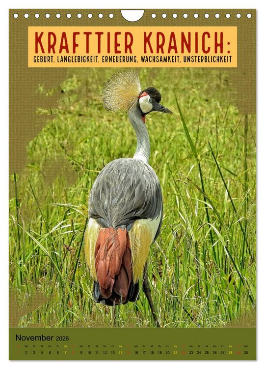 Produktbild: Afrikanische Krafttiere und deren Bedeutung (Wandkalender 2026 DIN A4 hoch), CALVENDO Monatskalender