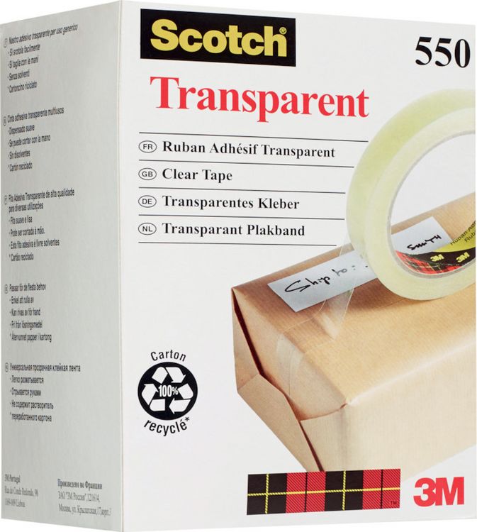 Produktbild: Scotch&reg; Klebeband transparent, 19 mm x 66 m