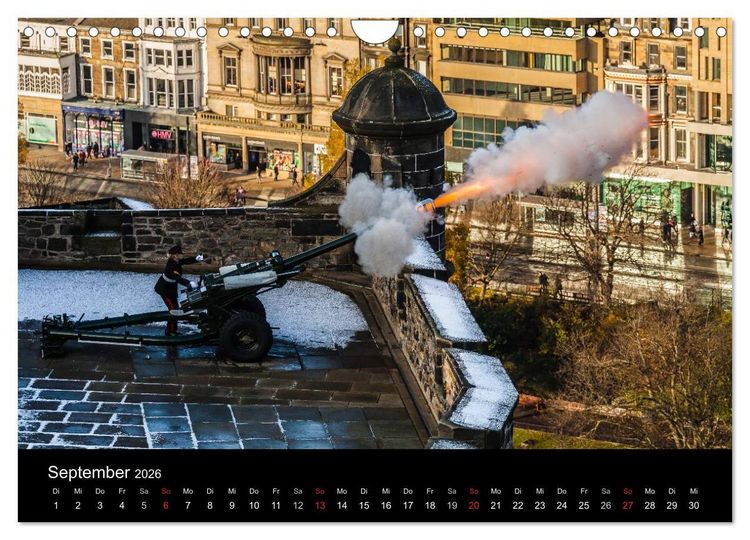 Produktbild: EDINBURGH. Blick. Licht. Wetter. (Wandkalender 2026 DIN A4 quer), CALVENDO Monatskalender