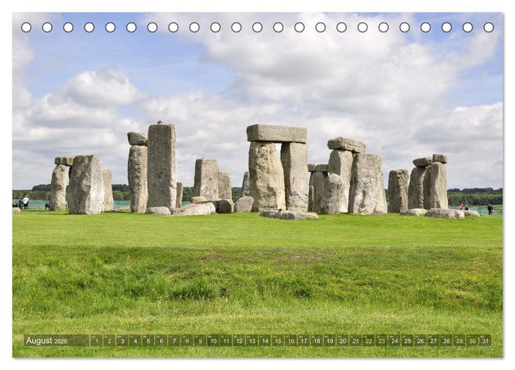 Produktbild: Geheimnisvolles Stonehenge (Tischkalender 2026 DIN A5 quer), CALVENDO Monatskalender