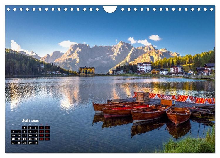 Produktbild: S&uuml;dtirol, traumhafte Berge und Seen by VogtArt (Wandkalender 2026 DIN A4 quer), CALVENDO Monatskalender