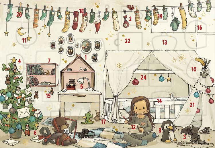 Produktbild: Adventskalender &ndash; Weihnachten mit Anouk | Wandkalender