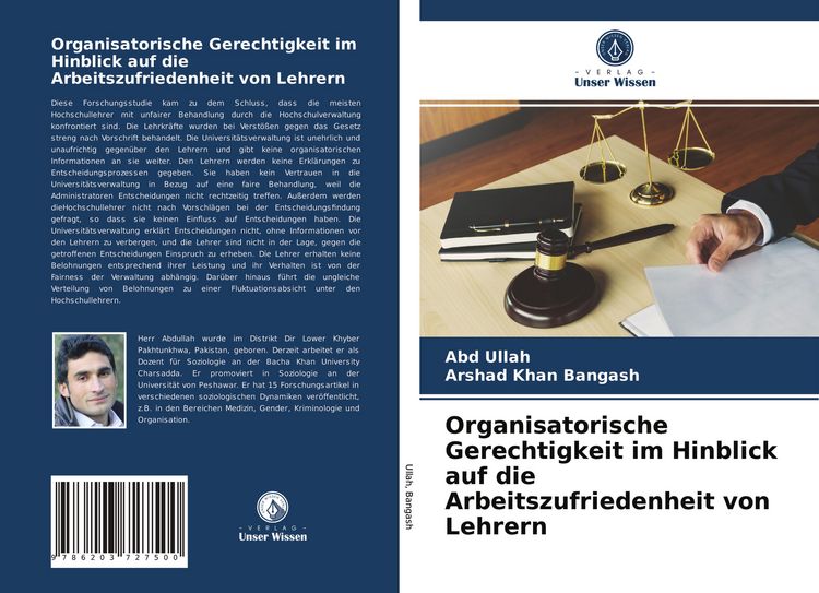 Produktbild: Organisatorische Gerechtigkeit im Hinblick auf die Arbeitszufriedenheit von Lehrern