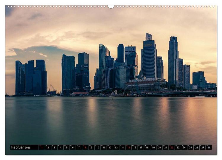 Produktbild: St&auml;dte S&uuml;dostasiens - Singapur & Kuala Lumpur (Wandkalender 2026 DIN A2 quer), CALVENDO Monatskalender