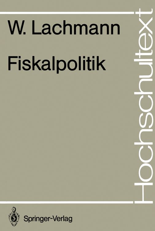 Produktbild: Fiskalpolitik