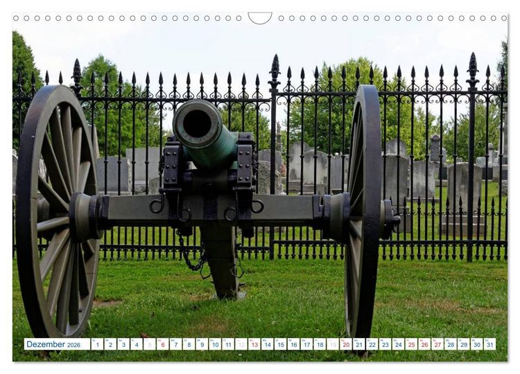 Produktbild: Gettysburg Military Park (Wandkalender 2026 DIN A3 quer), CALVENDO Monatskalender