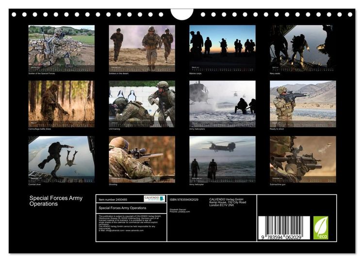 Produktbild: Special Forces Army Operations (Wall Calendar 2027 DIN A4 landscape), CALVENDO 12 Month Wall Calendar