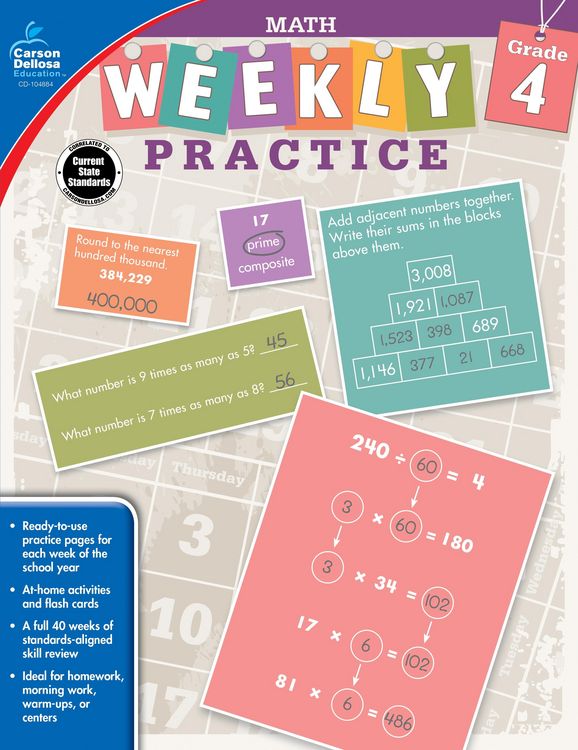 Produktbild: Math, Grade 4
