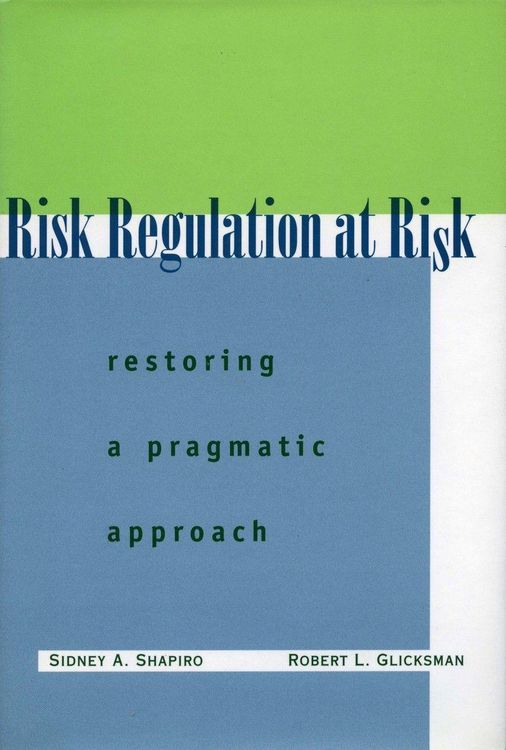 Produktbild: Risk Regulation at Risk