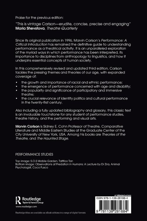 Produktbild: Performance: A Critical Introduction