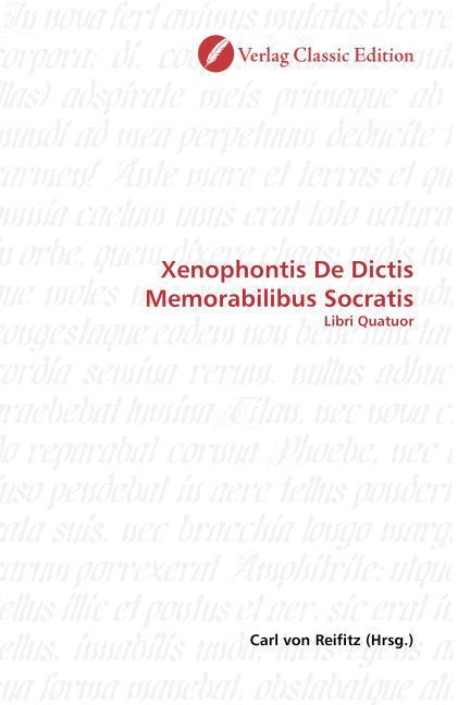 Produktbild: Xenophontis De Dictis Memorabilibus Socratis