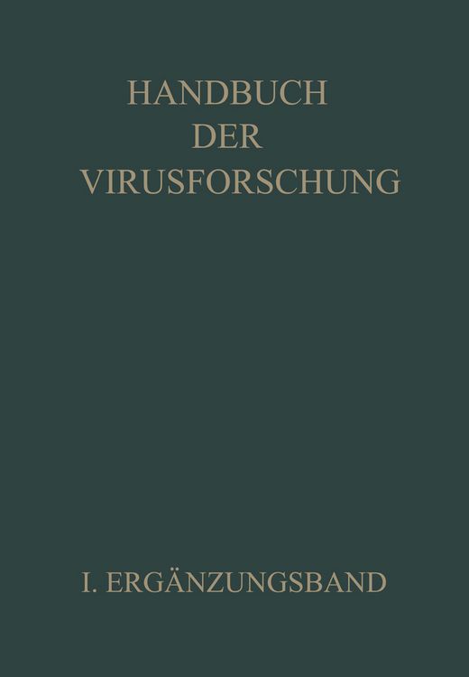Produktbild: Handbuch der Virusforschung