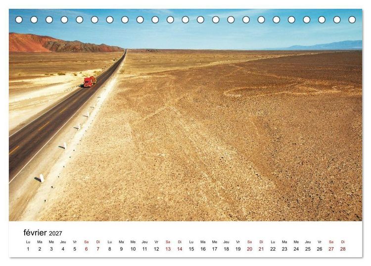 Produktbild: P&eacute;rou Les couleurs de la nature (Calendrier de bureau 2027 DIN A5 vertical), CALVENDO calendrier mensuel