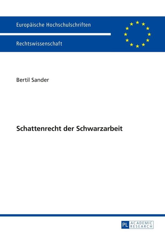 Produktbild: Schattenrecht der Schwarzarbeit