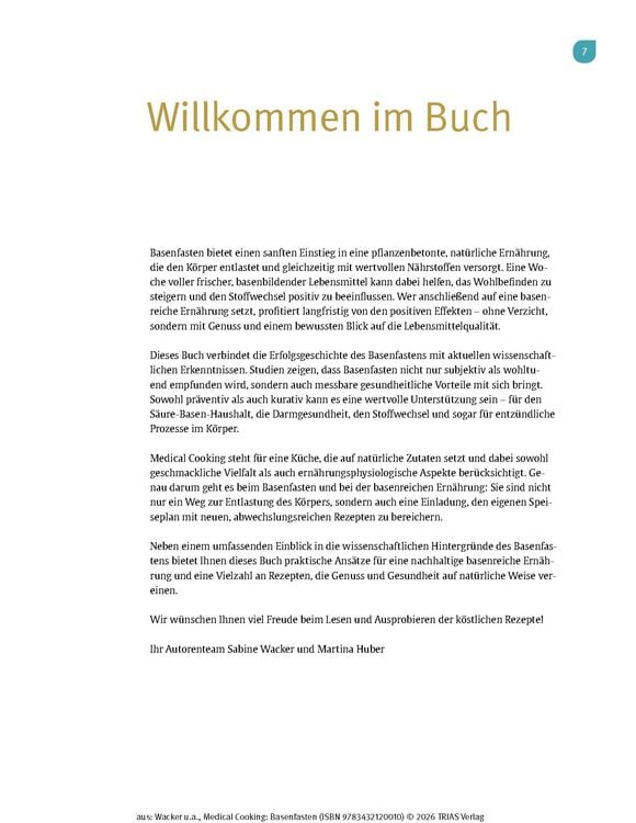 Produktbild: Medical Cooking: Basenfasten