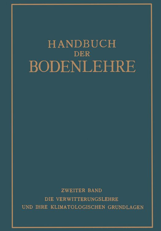 Produktbild: Handbuch der Bodenlehre