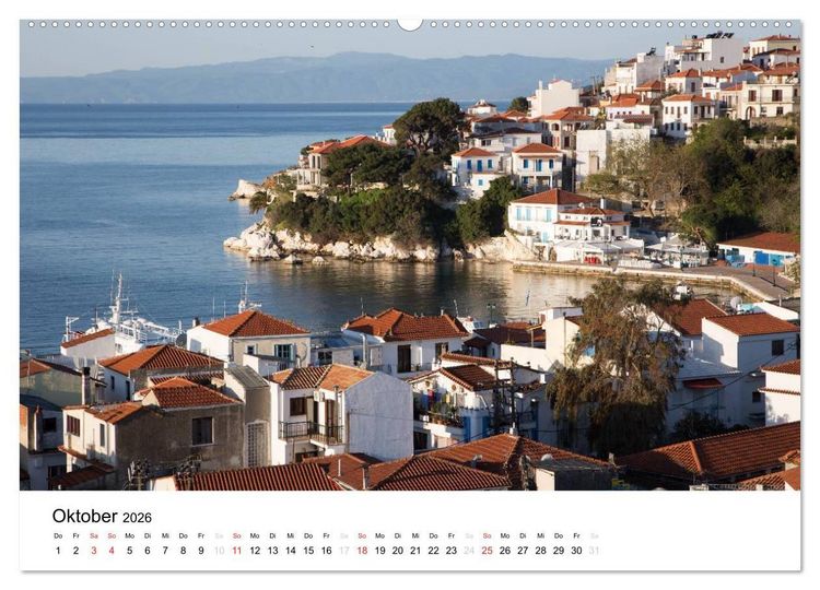Produktbild: Al&oacute;nnisos, Ski&aacute;thos, Sk&oacute;pelos (Wandkalender 2026 DIN A2 quer), CALVENDO Monatskalender