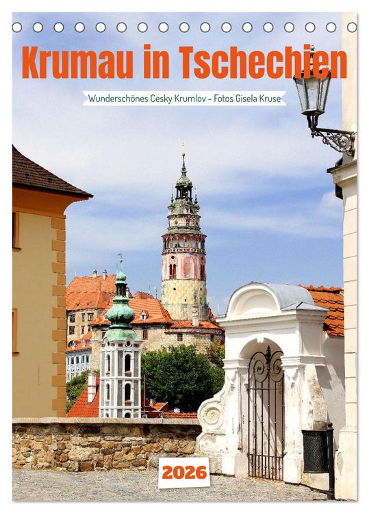 Produktbild: Krumau in Tschechien - Wundersch&ouml;nes Cesky Krumlov (Tischkalender 2026 DIN A5 hoch), CALVENDO Monatskalender