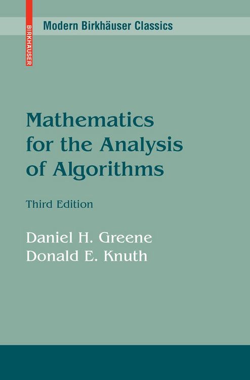 Produktbild: Mathematics for the Analysis of Algorithms
